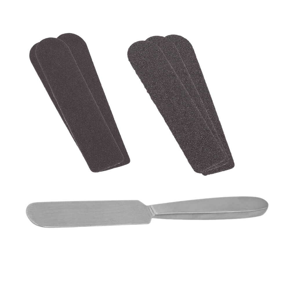 Fotfil i rostfritt stål