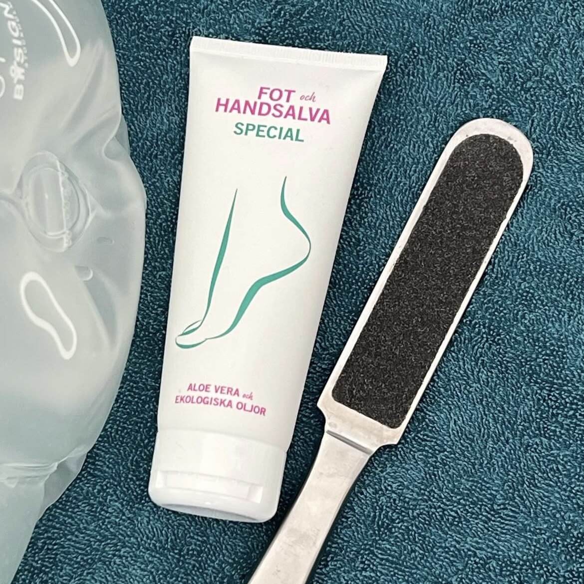 i rostfritt stål och fot & handsalva special